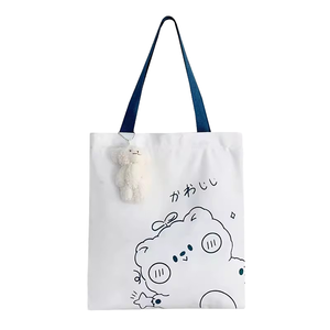Wholesale Custom Printed Logo Cotton Canvas Tote Bag & Sublimation Promotional Backpacks with Zipper Pocket for Women