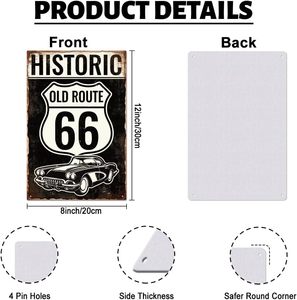 Panneaux en aluminium vintage Grand Prix - Décoration murale rétro pour garages et hangars - Product Image 5