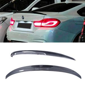 Para <span class=keywords><strong>BMW</strong></span> Serie 4 F36 4 puertas Cran <span class=keywords><strong>Coupe</strong></span> P estilo fibra de carbono alerón trasero maletero alerón 2014-2019 <span class=keywords><strong>430</strong></span> 435 440 fibra de carbono - Product Image 1