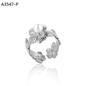 แหวนแฟชั่นประดับ PERLAS A3547 สำหรับผู้หญิง เครื่องประดับคุณภาพสูง - Product Image 1