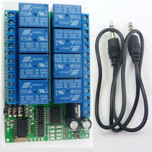 AD22A08 DC <b>12V</b> 8-Channel DTMF Relay MT8870 Decoder Phone Remote Control <b>Switch</b> for Electric Toys Eletechsup Brand 2W Dissipation - Product Image 1