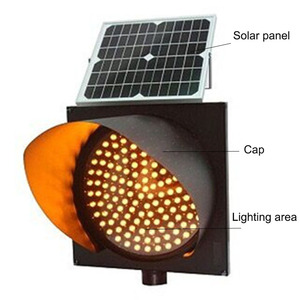 黄色いフラッシュライト交通交通交通安全Led交通300mm 200mm工場製造 - Product Image 2