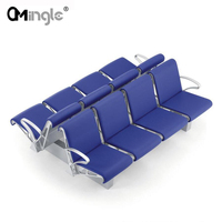 Chaise d'attente double rangée de haute qualité pour aéroport et gare, pour espaces publics