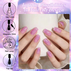 ชุดเจลทาเล็บแม่เหล็ก <span class=keywords><strong>MTSSII</strong></span> 6 สี 7 มล. สำหรับมืออาชีพ เจลทาเล็บแบบลูกแก้วแมวตาใส ชุดอุปกรณ์ทำเล็บเจลใส - Product Image 3