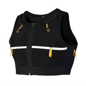 Veste de travail unisexe en polyester pour femme, réfléchissante, avec ceinture ajustable, gilet de course, poche pour téléphone - Product Image 1
