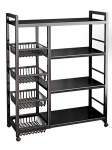 Chariot utilitaire roulant à 5 niveaux organisateur chariot de rangement tiroir coulissant panier 5 couches chariots de rangement de cuisine - Product Image 2