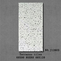 Carreaux de céramique modernes 60x60, antidérapants, gris, motif terrazzo, surface mate, pour appartement, salle à manger, dégagement bon marché 60X120