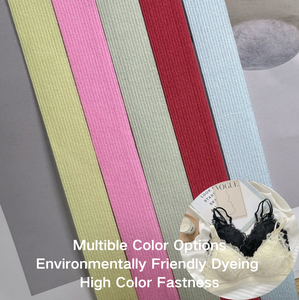 833-1.5 Logo de tissage en relief de marque personnalisée plusieurs couleurs Polyester Nylon Stretch Tricoté <span class=keywords><strong>Bande</strong></span> élastique pour sangle de sous-vêtements - Product Image 4