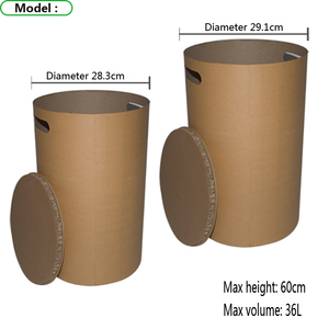La carta kraft marrone 34L può sostituire il barile a bocca diritta del barile d'acciaio. - Product Image 3