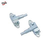Kit de verrouillage complet pour porte de remorque avec poignée en caoutchouc antidérapante, quincaillerie de remplacement pour loquet de porte latérale de benne de camion-benne