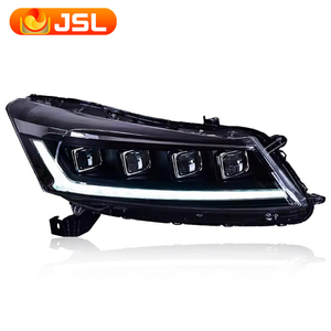 Phares de voiture pour Accord LED phare 2008-2012 Dynamic Signal LED DRL Hid Head Lamp Angel Eye 4 Lens Accessories - Product Image 2