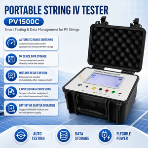Testeur <span class=keywords><strong>de</strong></span> chaîne photovoltaïque solaire portable, dispositif <span class=keywords><strong>de</strong></span> mesure <span class=keywords><strong>de</strong></span> la <span class=keywords><strong>courbe</strong></span> IV pour les tests <span class=keywords><strong>de</strong></span> centrales électriques extérieures - Product Image 1