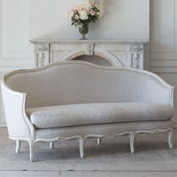 Canapé vintage français Muchun en bois massif, ensemble de meubles de salon