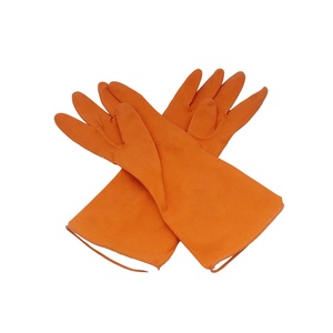 Plaine Vente Chaude Ménage Industriel En Caoutchouc Latex Gant Imprimé Avec LOGO Manchette Roulée Coupe Vague Manchette Dip doublés <span class=keywords><strong>De</strong></span> Pulvérisation <span class=keywords><strong>flo</strong></span> - Product Image 5