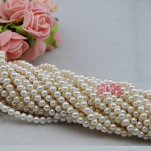 Collar de Perlas Redondas Semiterminadas de Agua Dulce Natural de 4-5 mm al por Mayor, Perlas Sueltas, Lisas, Limpias y de Calidad - Product Image 3