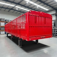 Promotion : Semi-remorque porte-conteneurs en acier à 3 essieux pour marchandises en vrac, capacité de 60 tonnes, avec train de roulement robuste, usage agricole