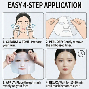 Masque facial en cristal translucide orange à haute marge <span class=keywords><strong>de</strong></span> profit, faible MOQ, personnalisation, masque en <span class=keywords><strong>feuille</strong></span> <span class=keywords><strong>de</strong></span> collagène pour le soin <span class=keywords><strong>de</strong></span> la peau - Product Image 4