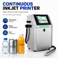 Imprimante jet d'encre continu haute vitesse CIJ pour le codage de la date de production et de la date de péremption sur les emballages de bouteilles et de canettes de produits alimentaires et de boissons