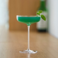 Verre à cocktail martini en cristal transparent ultra-fin, minimaliste, moderne, simple, en forme de papillon, pour bar, 201-300 ml