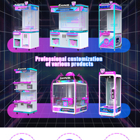 Machine à griffes commerciale à monnayeur, machine de jeu d'arcade de distribution de prix, machine à griffes à pousser pour gagner des prix, machine à griffes pour peluches