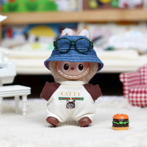 Fourth Generation Mini L Bubu Doll Clothes Onesie 10cm Vinyl Keychain Blind <b>Box</b> Outfit Unisex Youth Fashion - Product Image 2