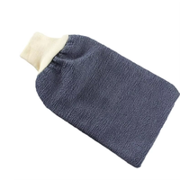 Serviette de bain en coton Ebest A3221 pour femme, durable, double face, avec boule de bain et fleur pour le frottement du dos