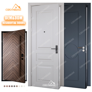 Puerta interior <span class=keywords><strong>de</strong></span> madera maciza moderna personalizada <span class=keywords><strong>de</strong></span> Cosyhouse con <span class=keywords><strong>diseño</strong></span> empotrado y núcleo insonorizado para uso en dormitorio, baño y oficina - Product Image 1