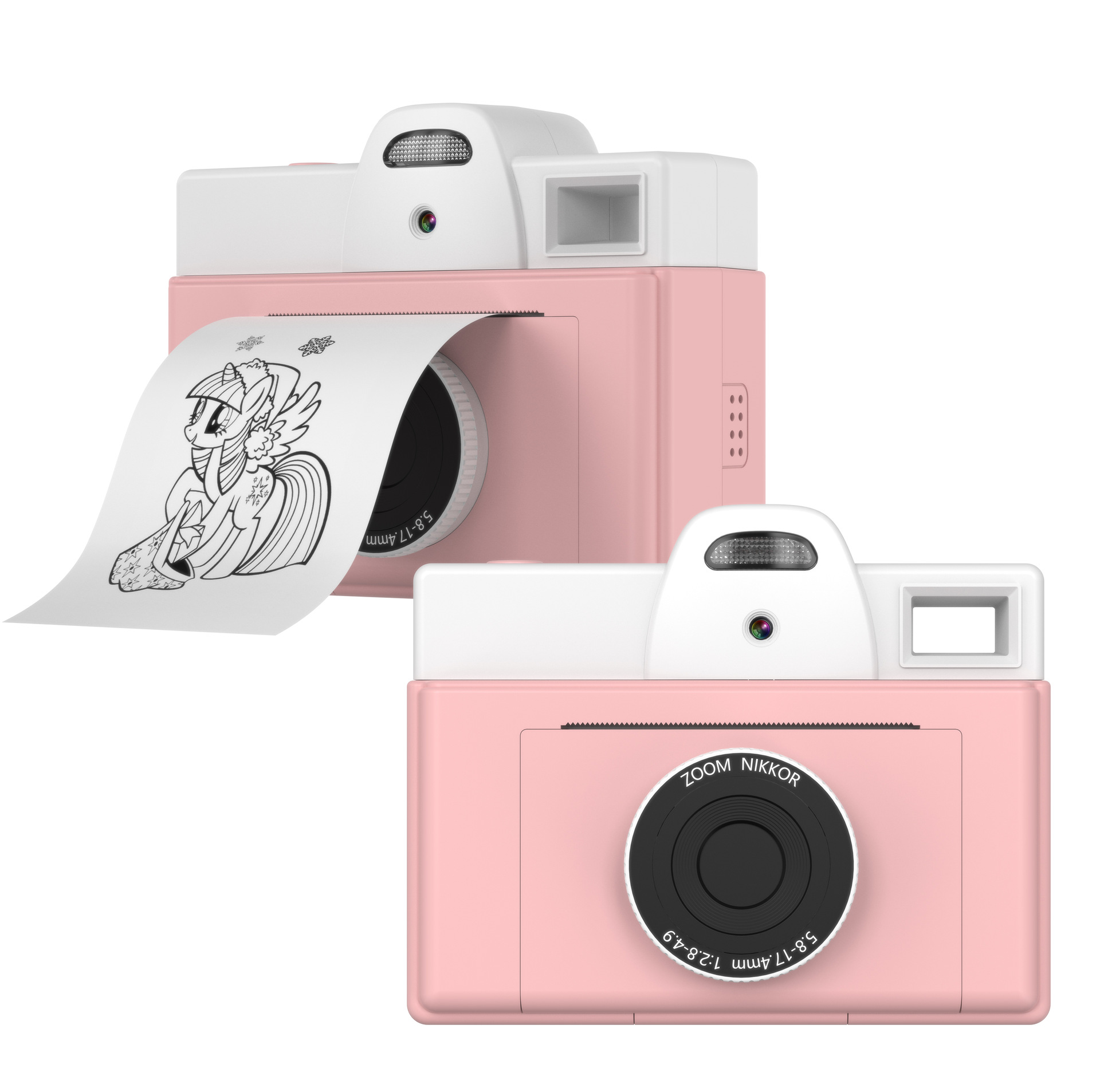 instant picture camera color in print