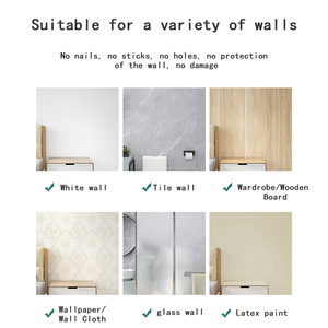 Barre de <span class=keywords><strong>rideau</strong></span> de douche télescopique, sans perforation, <span class=keywords><strong>tringle</strong></span> pour armoire, placard - Product Image 6