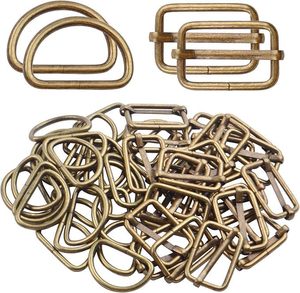 Juego de Herrajes para Bolsos PCS: Ganchos Giratorios, Anillas en D, Hebillas Deslizantes y Anillas Rectangulares en Varios Colores - Product Image 6