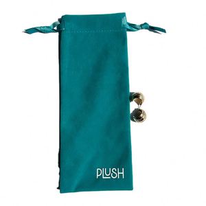 High Quality Long Soft Velvet Jewelry Gift <b>Pouch</b> Custom Logo Print Gift Packaging Bag Reusable Green Velvet <b>Drawstring</b> <b>Pouch</b> - Product Image 1