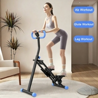 Appareil d'escalade stationnaire transfrontalier pour la maison, simulateur de marche et de montée, équipement d'exercice aérobie avec accoudoirs réglables en hauteur