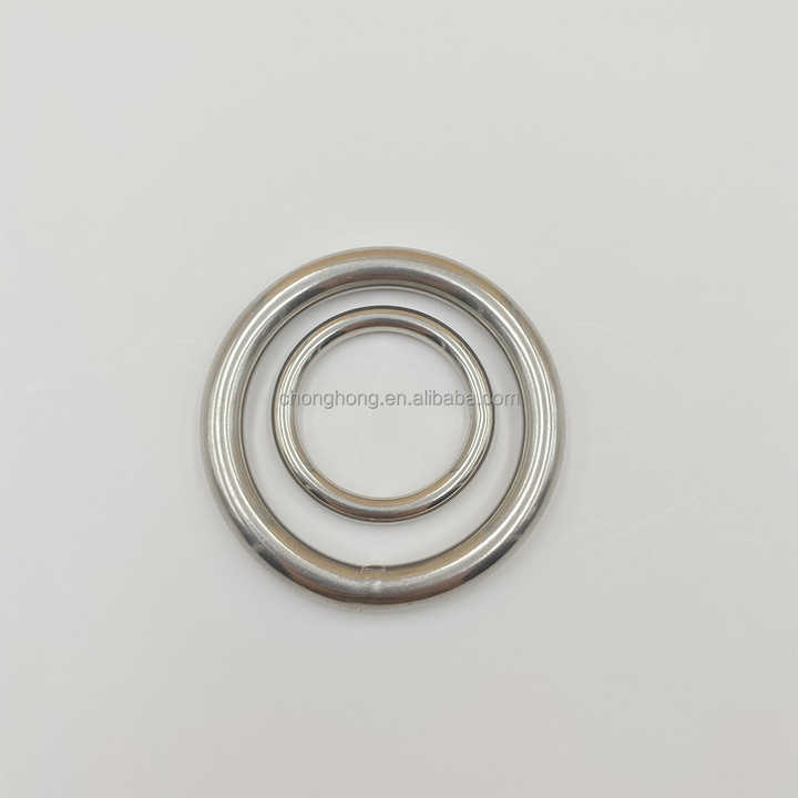 3 Anneaux Ronds Soudés En Acier Inoxydable 316 – 45mm Intérieur, 6mm D'épaisseur