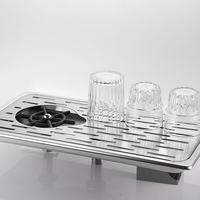 Robinet automatique en acier inoxydable à haute pression, bar commercial domestique en acier inoxydable, lave-verre pour éviers de cuisine