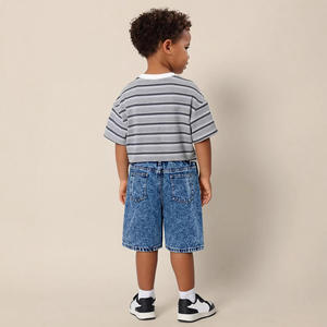 Shorts <span class=keywords><strong>en</strong></span> jean mi-taille <span class=keywords><strong>en</strong></span> coton pour enfants – Nouveauté, basique, résistant à l'usure, lavable – Idéal pour la plage et les voyages – Vente <span class=keywords><strong>en</strong></span> gros pour garçons - Product Image 6