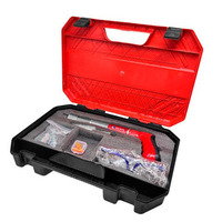 Kit de pistolet à clous manuel professionnel en acier inoxydable, poignée en plastique, pour fixation murale industrielle et bricolage intensif, support OEM