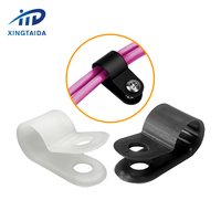 Respectueux de l'environnement ROHS Nylon Wedge R Type Câble Pinces En Plastique Câble Clips Pa66 Câble Fil Organisateur Usine