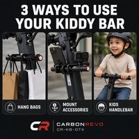 Colonne de direction pour trottinette électrique Carbonrevo, tige pliable en fibre de carbone, longue durée de vie, haute qualité, ajustement parfait, premium