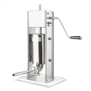 Hot sale 3L Manual Sausage Stuffer Maker 3L Capacity Vertical Meat Filler Stainless Steel with Stuffing Nozzles
