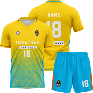 OEM çabuk kuru futbol kıyafetleri özel Logo baskılı eğitim adı seti fabrika doğrudan süblimasyon otomatik kesme tarzı tayland - Product Image 5