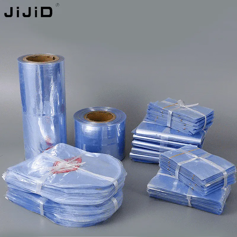JiJiD 필름 제조 업체 폴리 투명 비닐 봉투 열 수축 가방 Pe/pvc 수축 필름 포장용