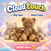 Ours en peluche avec nœud papillon, rembourré en coton PP, vente en gros d'usine, plusieurs tailles, cadeau de Saint-Valentin