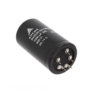 Condensateur à traversée radiale 820 µF 20 % 400 V, canal fabricant 820 uF B43520A9827M000, en aluminium - Product Image 1