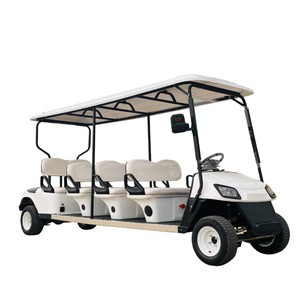 Carrito de golf eléctrico de 8 plazas 4400x1200x1980mm para atracciones turísticas y campus - Product Image 1