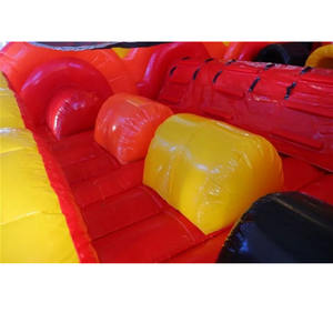 Parcours d'obstacles gonflable géant de 15 m de style américain - Défi de course commercial pour 4 joueurs - Product Image 6