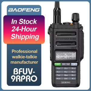 Radio Baofeng <span class=keywords><strong>UV</strong></span>-9R PRO 8W populaire avec balayage de fréquence à une touche, idéale pour la randonnée en extérieur et les chantiers de construction - Product Image 1
