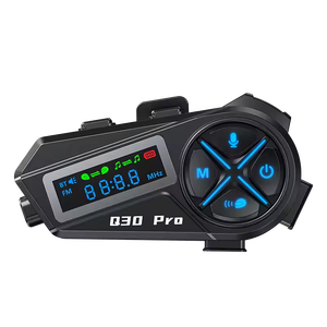 2025 nouvel interphone de moto Q30 PRO avec Radio FM partage de <span class=keywords><strong>musique</strong></span> casque de Moto avec lampe de poche interphone de moto pour les coureurs - Product Image 1