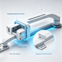 Support de capteur d'automatisation personnalisé, composants de précision usinés CNC en acier inoxydable/aluminium