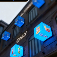 Pannello LED a Cubo per Interni, Illuminazione Atmosferica RGB Multicolore per Discoteche, Feste, Palcoscenici e Decorazioni