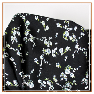 Gần đây Hot-Bán Không Thấm Nước Hibiscus Linen In Vải Nhỏ Hoa Mô Hình Mới Hợp Thời Trang Tươi Ăn Mặc Vải Trong Polyester - Product Image 4